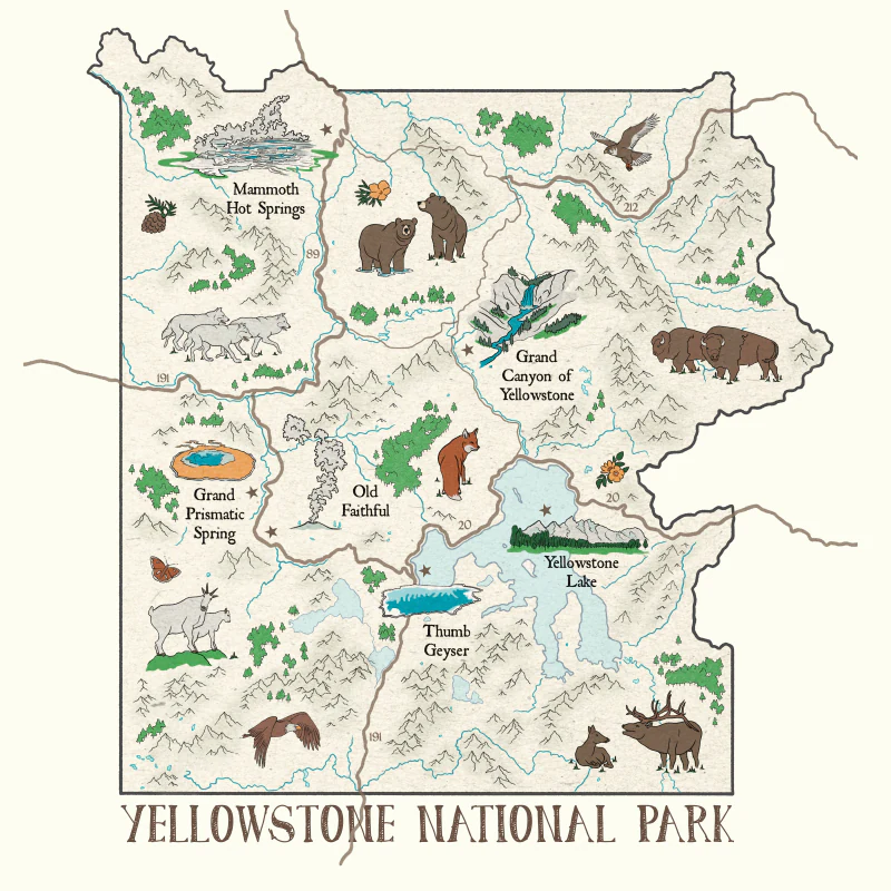 View project: Yellowstone National Park — Sticker
